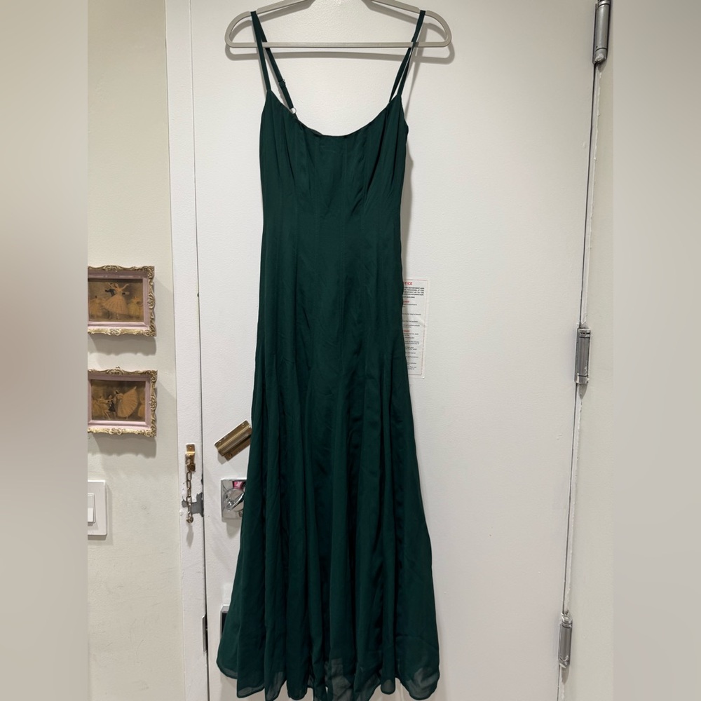 Reformation Green Dress